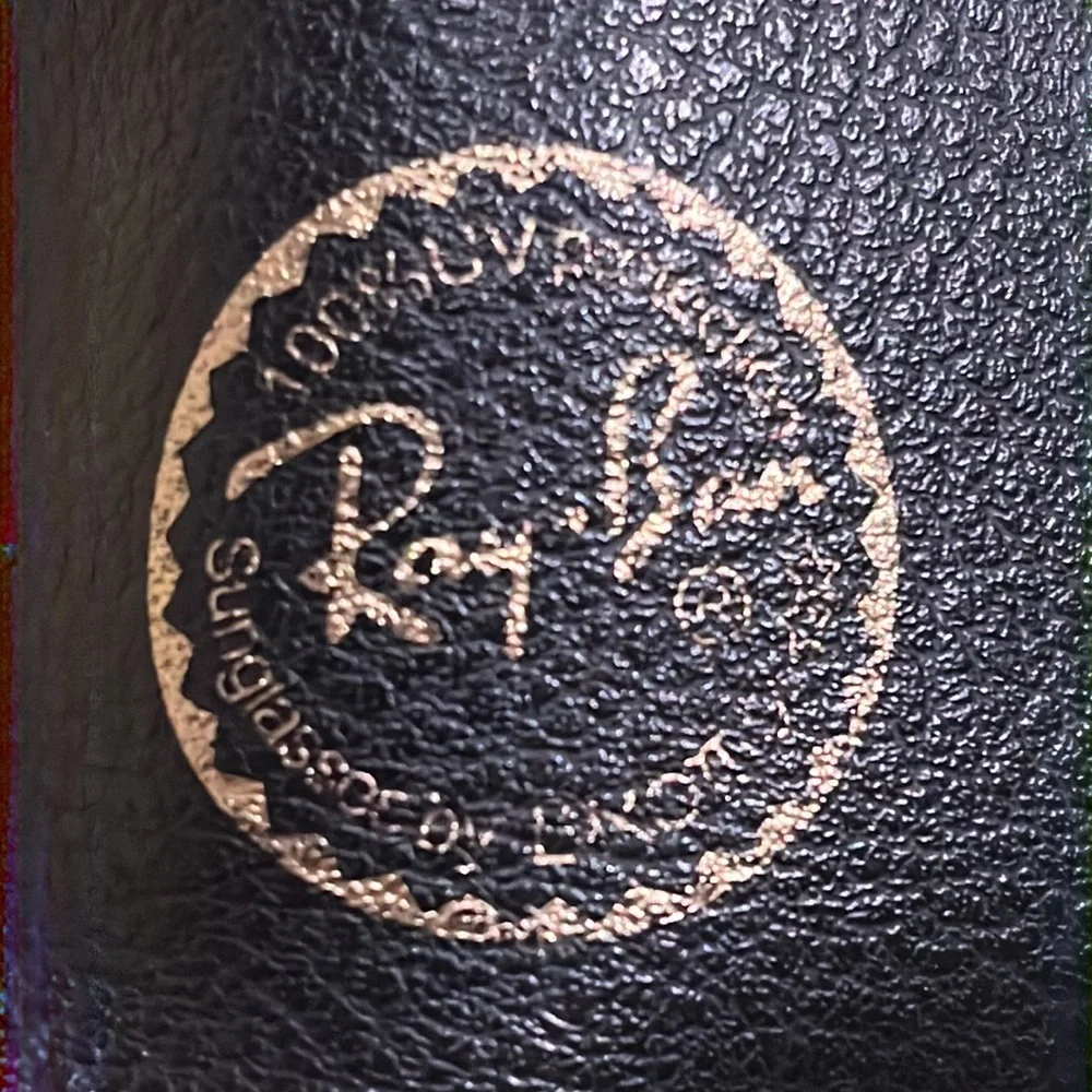 Ray-Ban Glasses Case Black with Pebble Finish